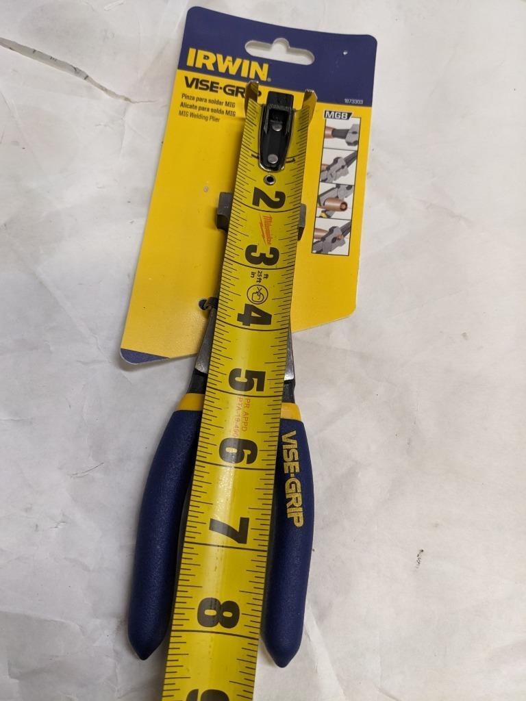 IRWIN TOOLS MIG WELDING PLIERS WITH DIP SLEEVE 8"200MM 1873303 PACK OF 5 NEW R29