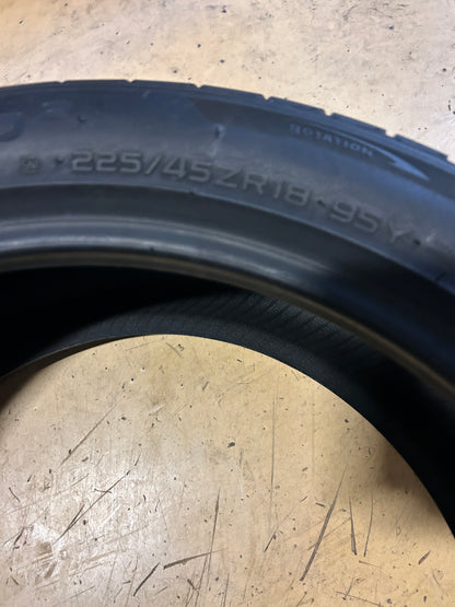 2 HANKOOK VENTUS V12 EVO2 BSW P 225 45 18 95Y XL ALL SEASON TIRE 1015415