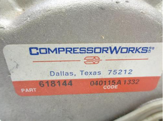 NEW COMPRESSOR WORKS/4 SEASONS 58144 AC COMPRESSOR 95-04 FORD, MAZDA, MERCURY R2-1