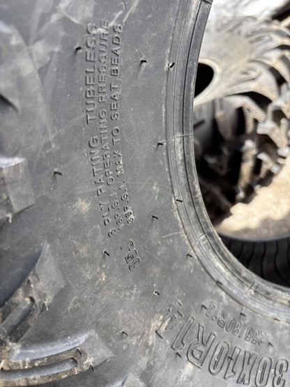 NOS SUNF POWER A033 BSW AT 30 10 14 85J 8PLY ATV/UTV TIRE 301014