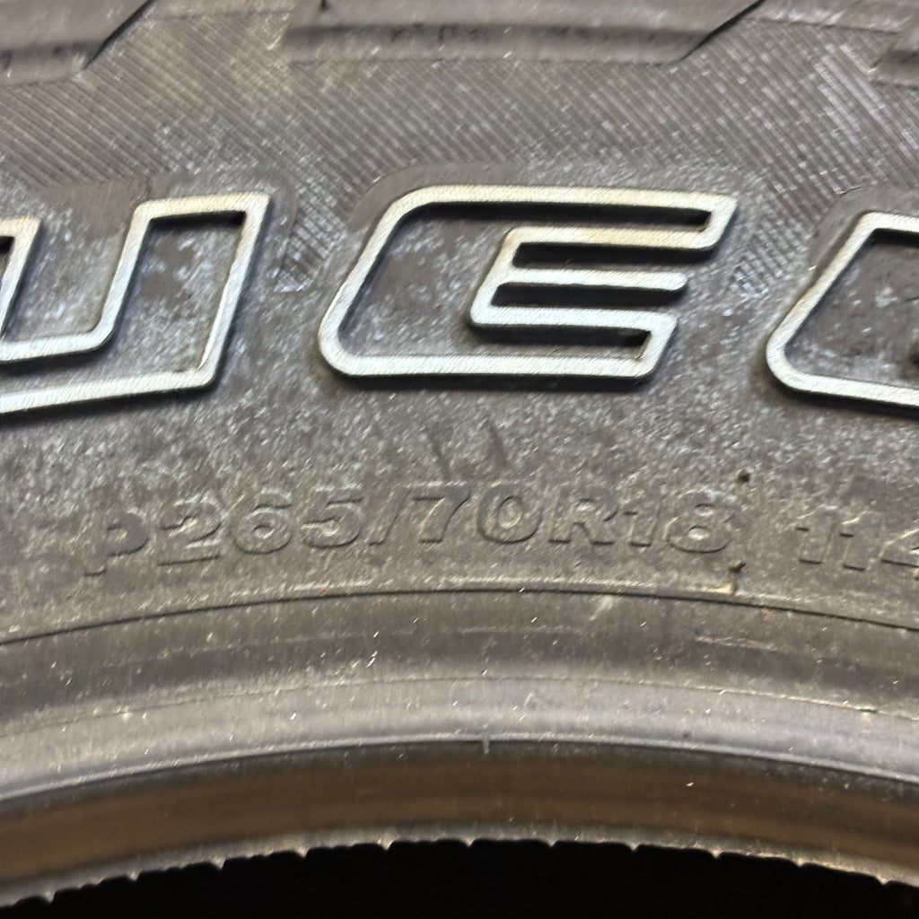 BRIDGESTONE DUELER AT REVO 3 WL 265 70 18 114T SL ALL TERRAIN TIRE 000040
