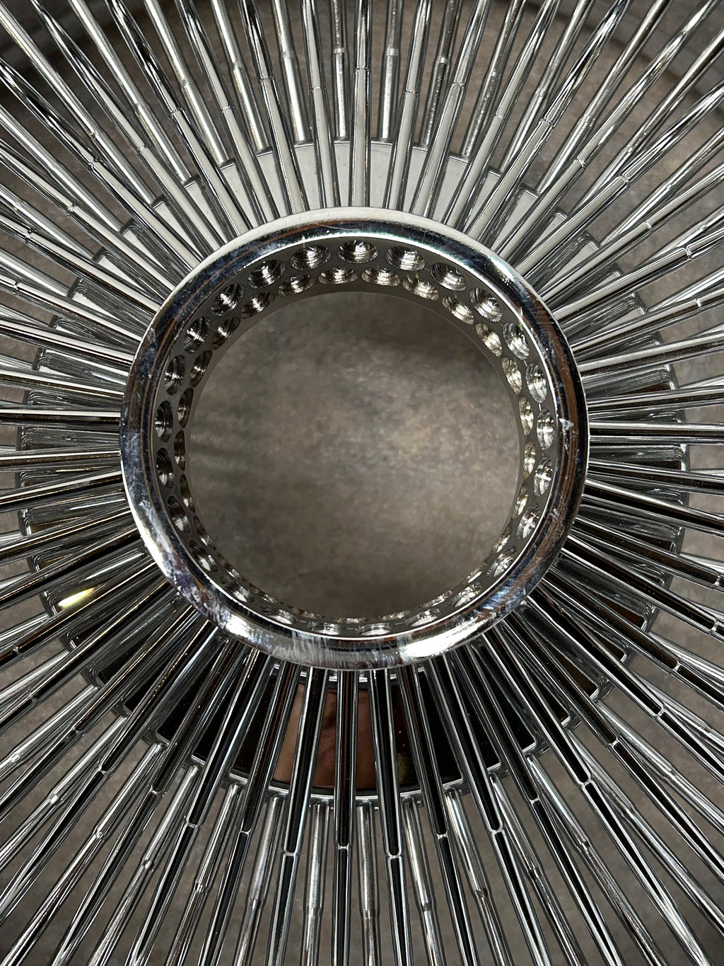 SINGLE 17X8 STANDARD 100 SPOKES ALL CHROME LOWRIDER WIRE WHEEL RIMS