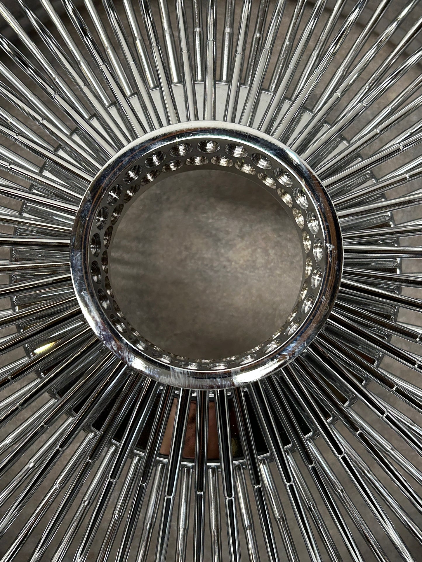 SINGLE 17X8 STANDARD 100 SPOKES ALL CHROME LOWRIDER WIRE WHEEL RIMS