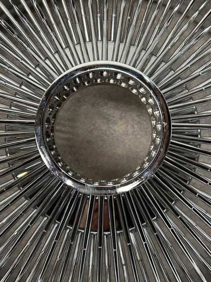 SINGLE 17X8 STANDARD 100 SPOKES ALL CHROME LOWRIDER WIRE WHEEL RIMS