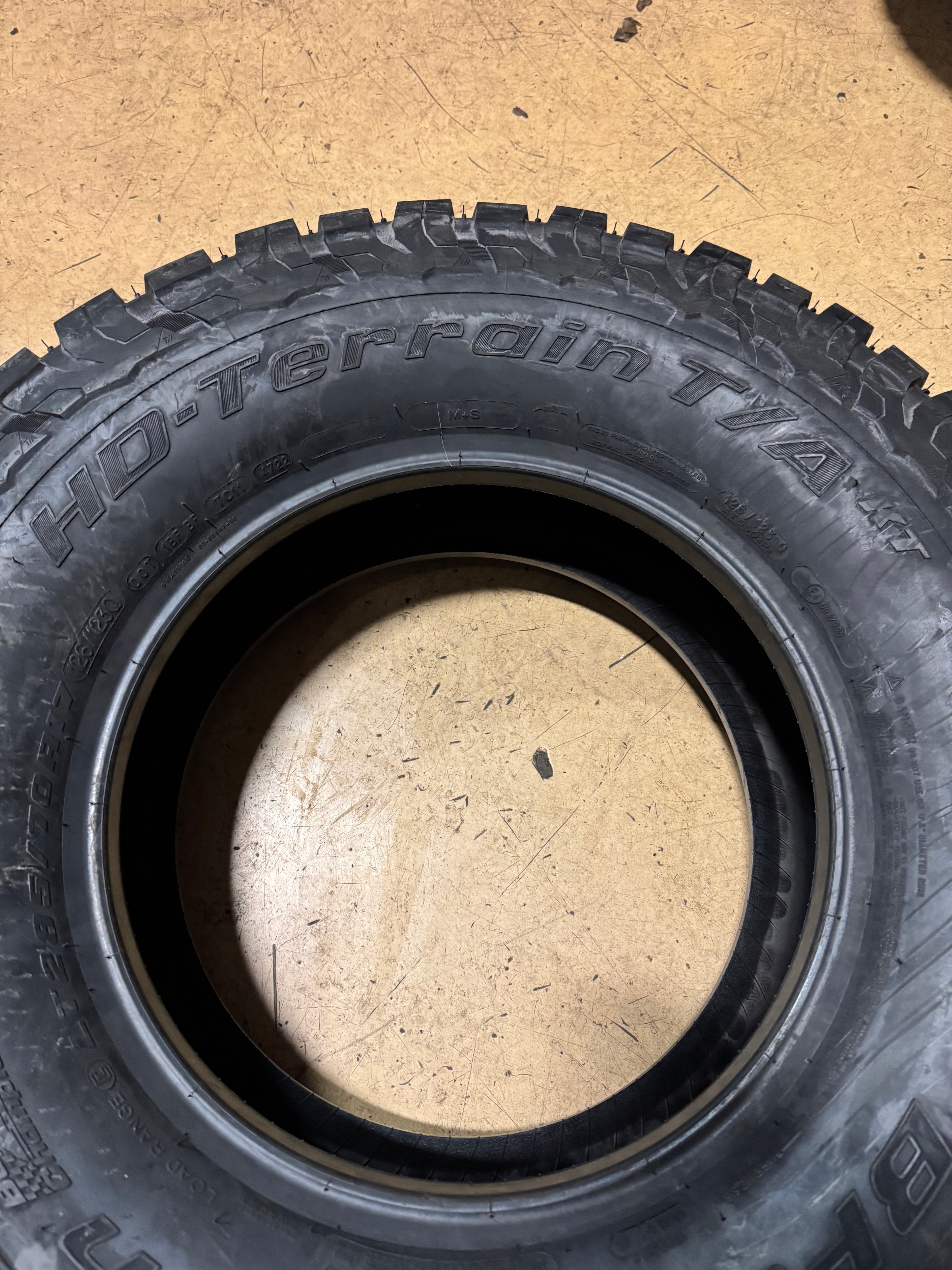 2 BFGOODRICH HD TERRAIN T/A KT BSW LT 285 70 17 126/123Q 10PLY ALL TERRAIN TIRE 31973
