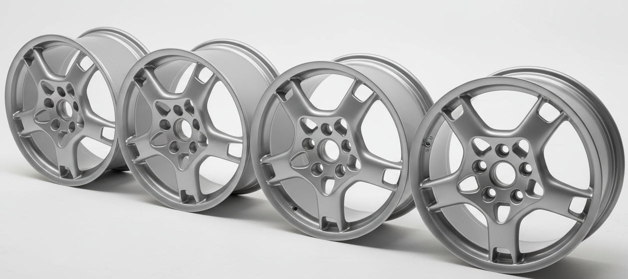 4 GENUINE PORSCHE CARRERA 997 8X19 11X19 STAGGARD WHEEL SET 99736215600 99736216201