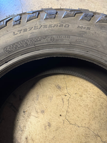 NOS MASTERCRAFT COURSER MXT BSW LT 275 65 20 126/123Q 10PLY MUD TERRAIN TIRE 175044008