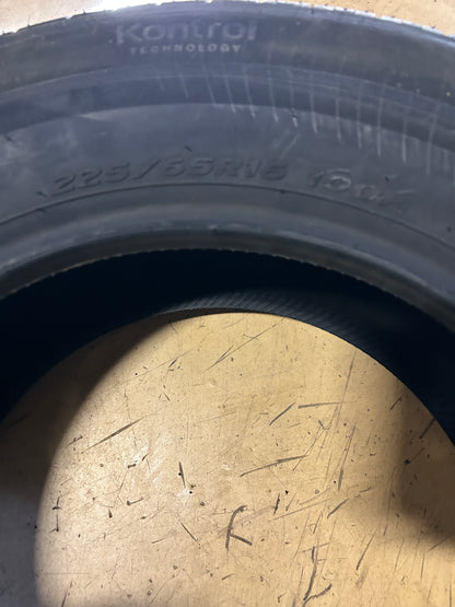 NOS HANKOOK KINERGY GT BSW P 225 65 16 100H ALL SEASON TIRE 1021374
