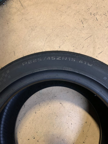 HOOSIER R7 BSW P  225 45 15 81W SUMMER TIRE 46511A7