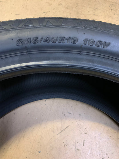 BRIDGESTONE TURANZA EL450 RFT BSW P 245 45 19 102V XL ALL SEASON TIRE 004699