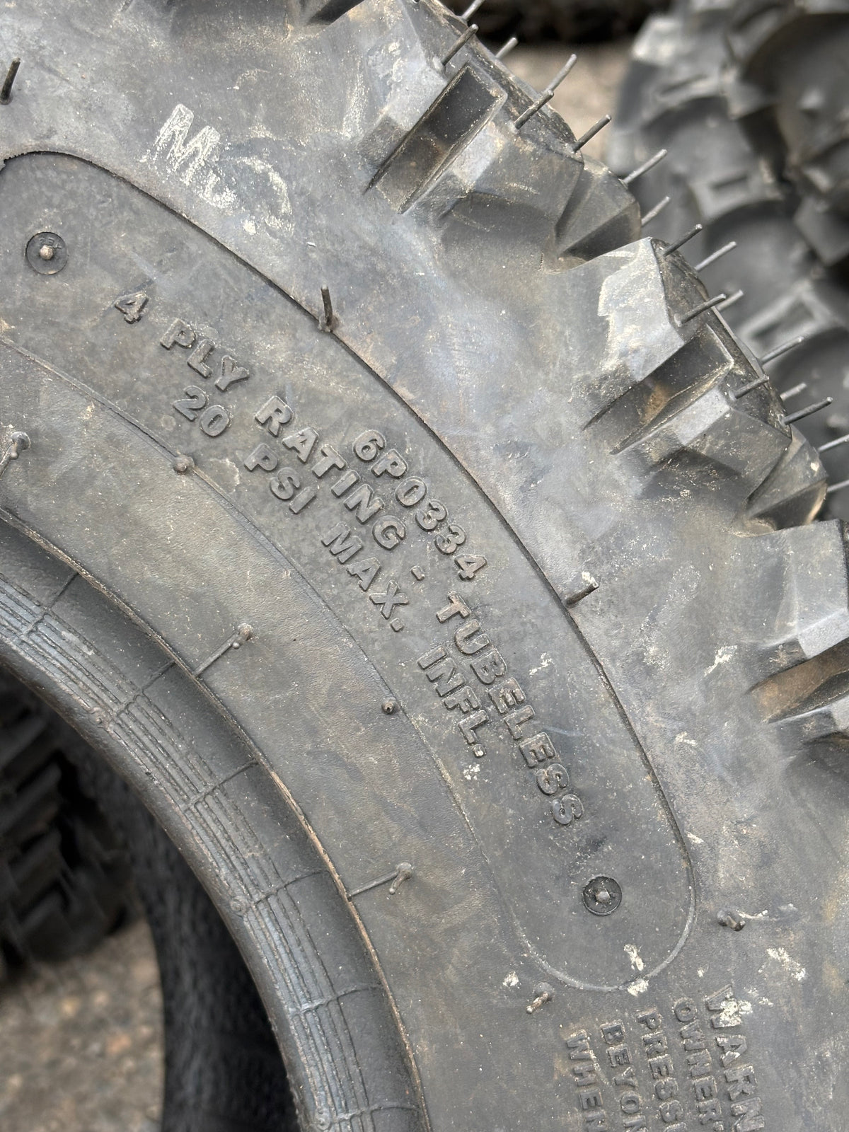 NOS CARLISLE ALL TRAIL BSW 25 10 12 NHS 4PLY ATV/UTV TIRE 6P0334