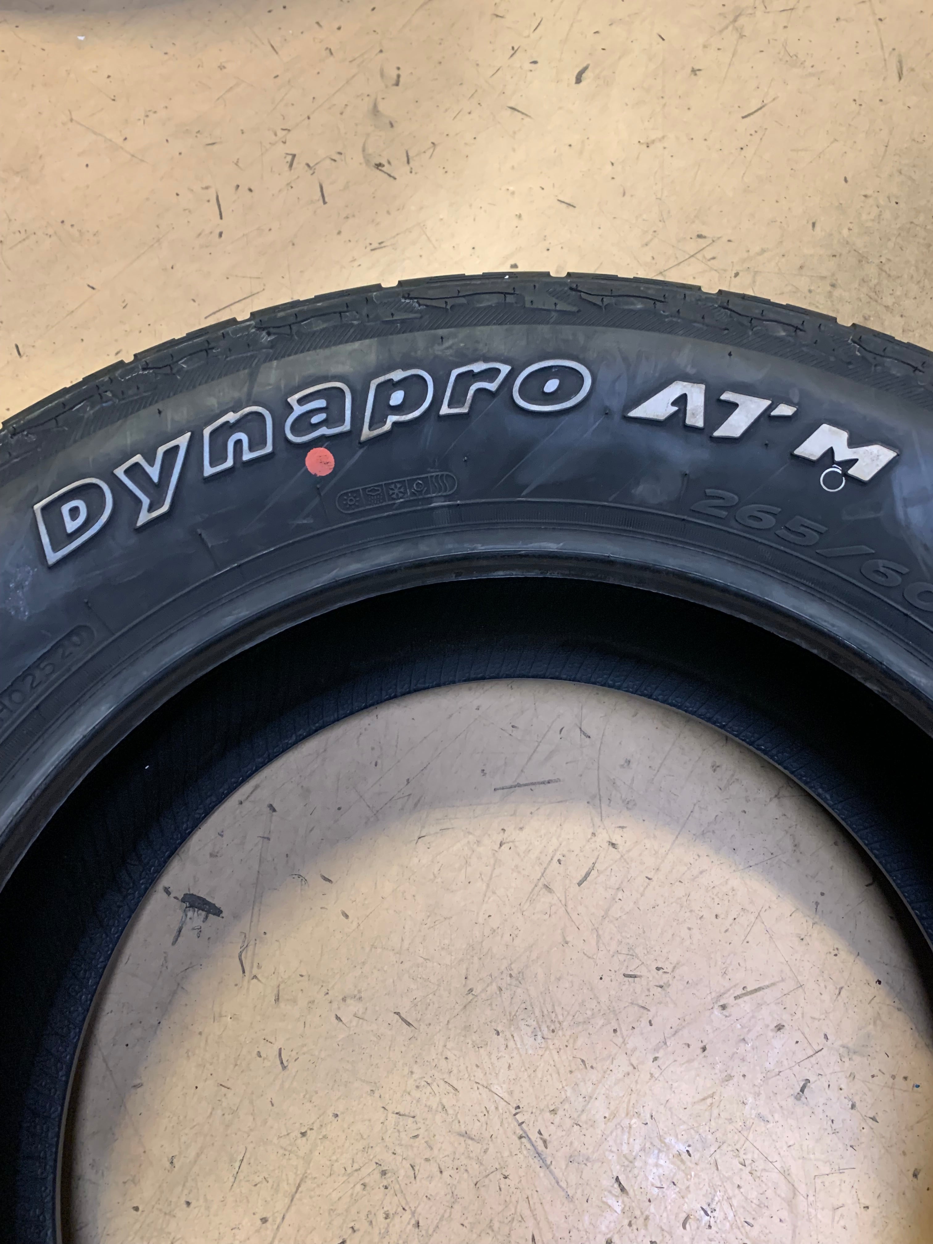 (KSL ONLY) 4 HANKOOK DYNAPRO ATM OWL P 265/60R18 110T ALL TERRAIN TIRE 1021749