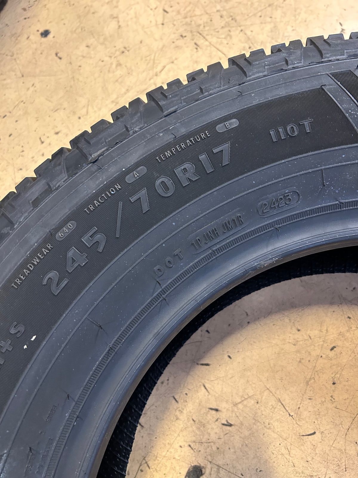 2 GOODYEAR WRANGLER WORKHORSE HT OWL P 245 70 17 110T HIGHWAY TIRE 116080652