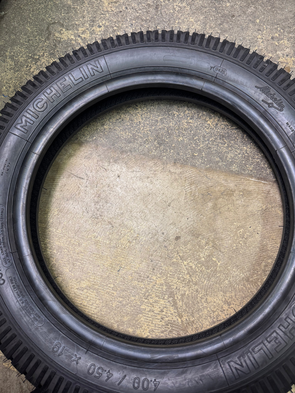 MICHELIN COMFORT BIBENDUM BSW 4 4.5 19 VINTAGE TIRE 72898