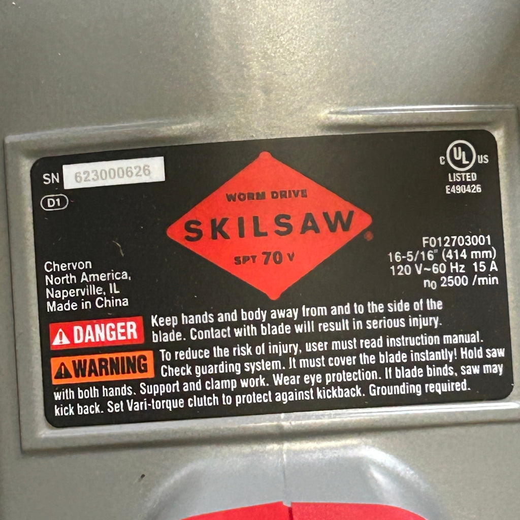 SKIL 16-5/16IN. MAGNESIUM WORM DRIVE CIRCULAR SAW SPT70V11