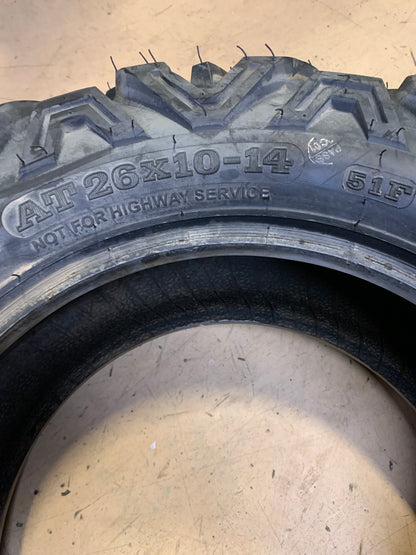 TG TYRE GUIDER ATLAS BSW AT 26 10 14 51F 6PLY ATV/UTV TIRE ‎748Q3500085