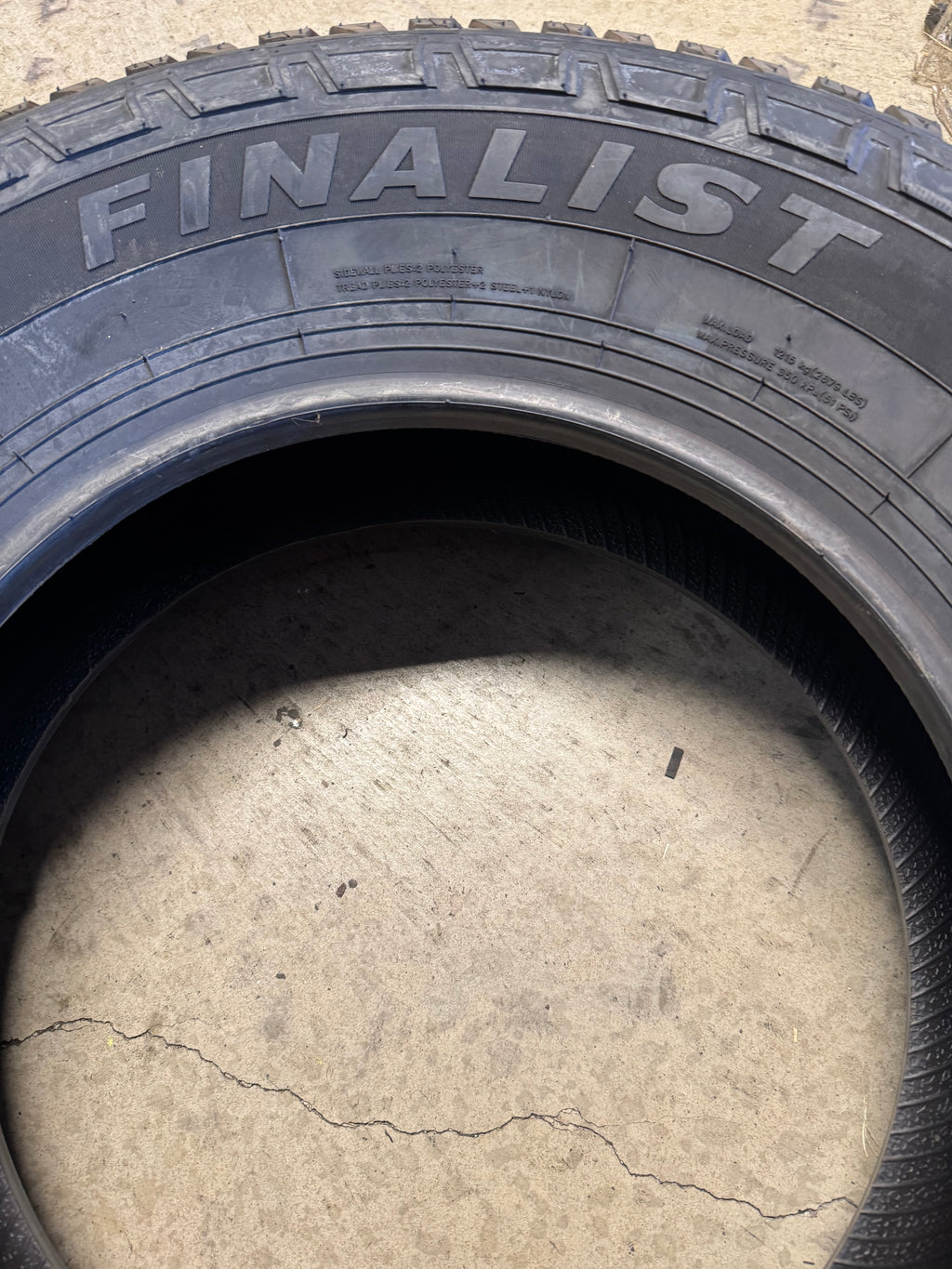 2 NOS FINALIST TERRENO A/T BSW P 265 70 17 115T ALL TERRAIN TIRE LLSUV041