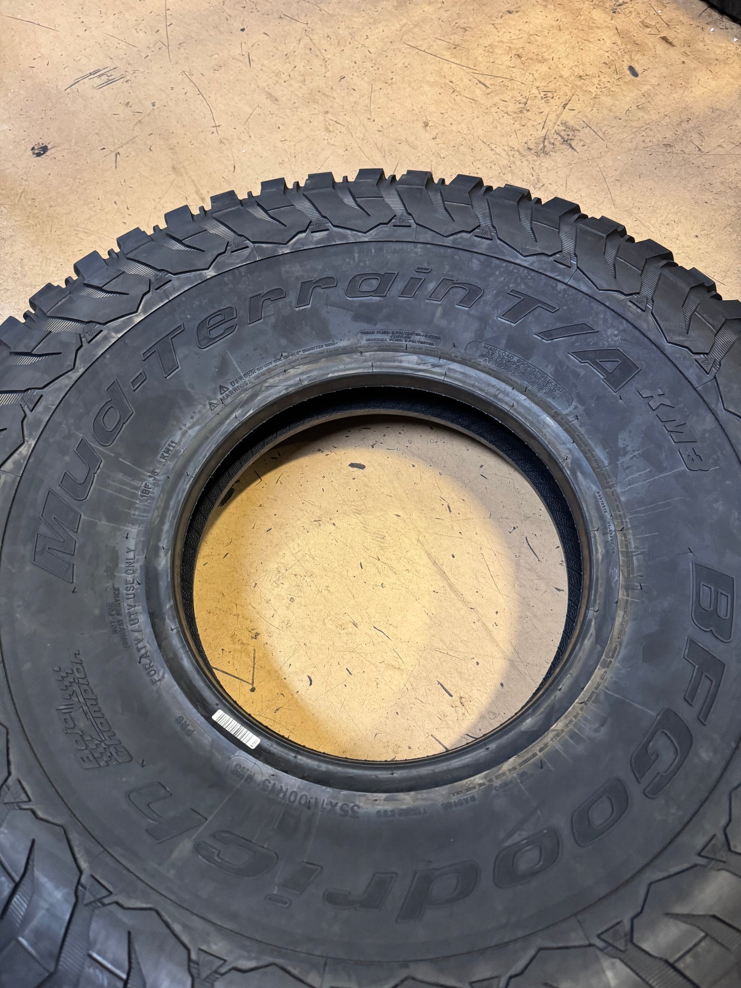 4 BFGOODRICH MUD TERRAIN T/A KM3 35 11 15 LRD 8PLY ATV/UTV TIRE 01201