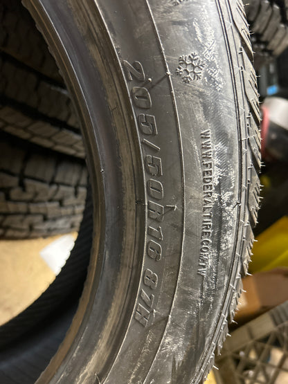 NOS 2 FEDERAL HIMALAYA WS2 BSW P 205 50 16 87H WINTER TIRE 870J6A