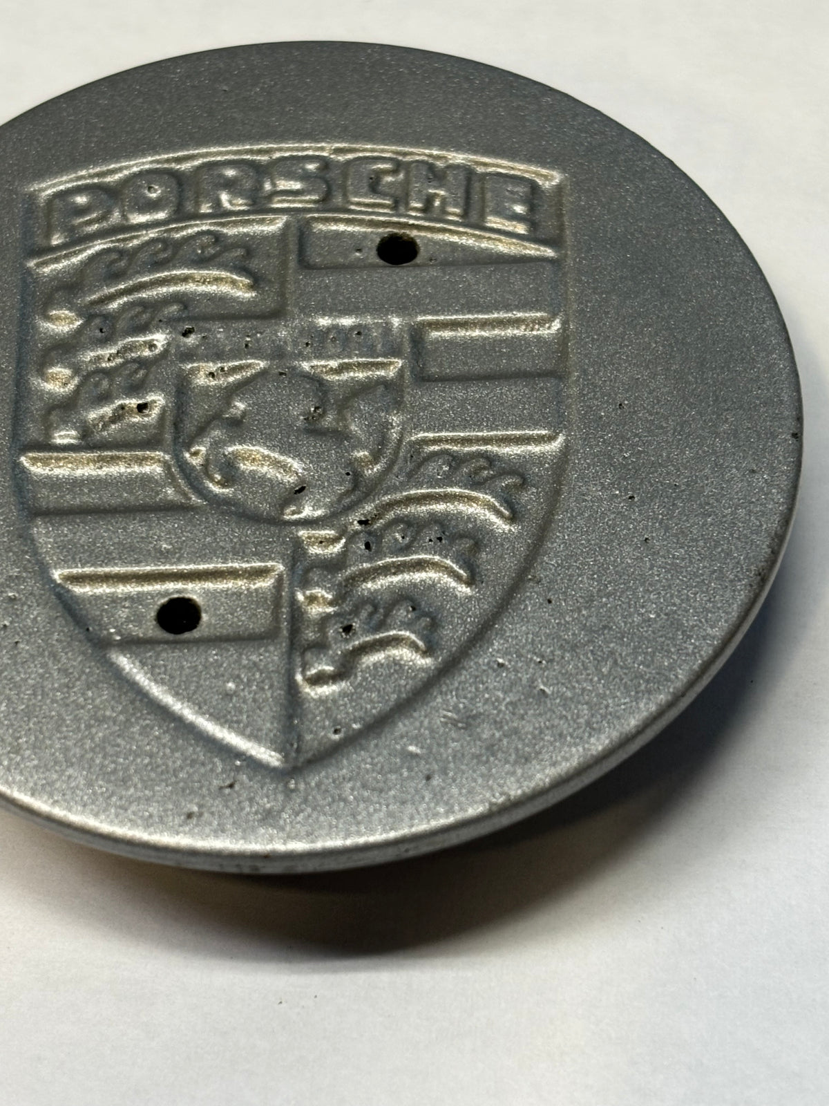 PORSCHE 92836103201 SILVER CENTER CAP TELEPHONE STYLE FOR 911 944 USED #1