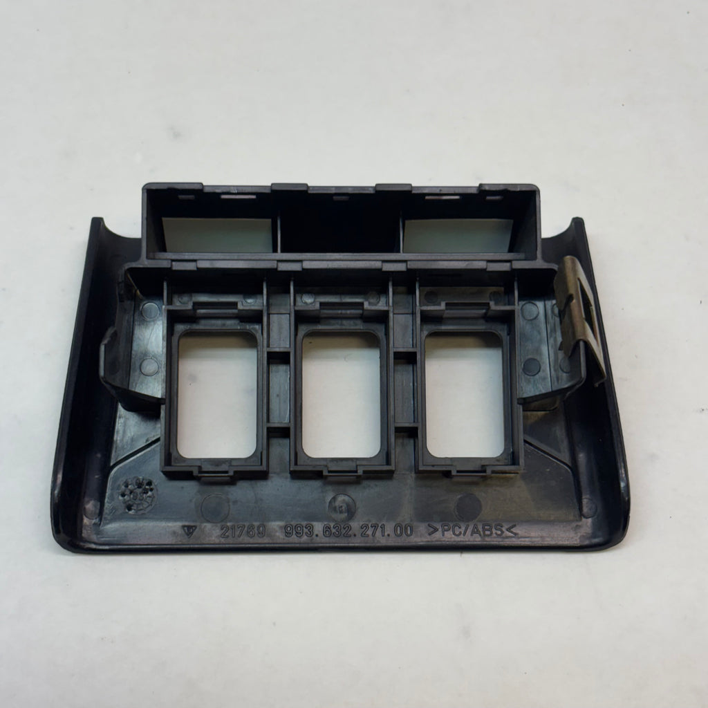 DAMAGED GENUINE PORSCHE 911 LOWER CENTER SWITCH CONSOLE COVER 99363227100