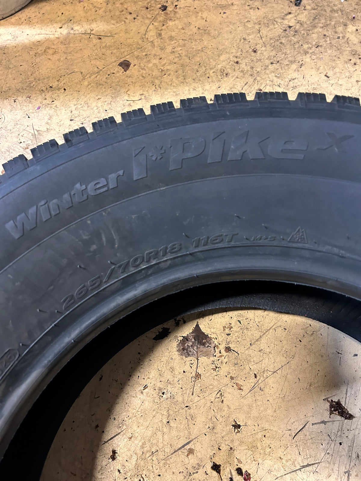 HANKOOK WINTER IPIKE X BSW P 265 70 18 116T WINTER TIRE 1028924