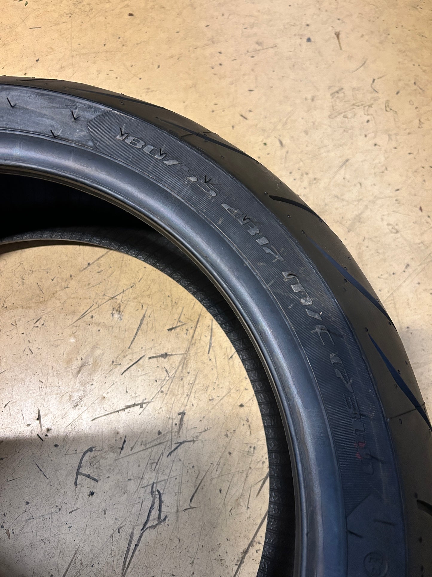 NOS METZELER SPORTEC M7 RR BSW 180 55 17 73W REAR MOTORCYCLE TIRE 2450300