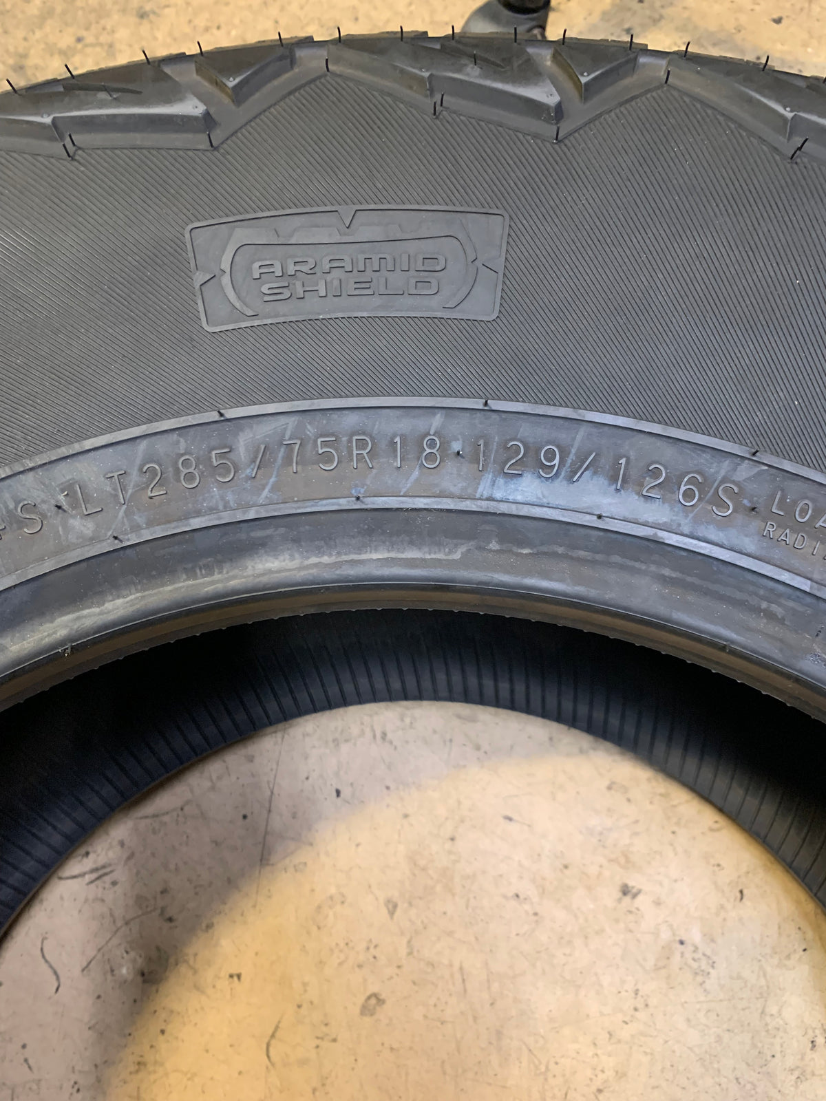 2 NOKIAN OUTPOST AT BSW LT 285 75 18 129/126S 10PLY ALL TERRAIN TIRE T432837