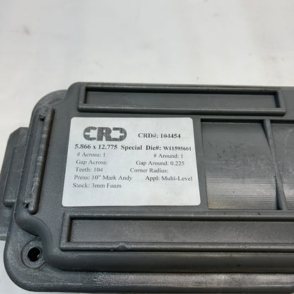 CRD ROTARY DIE UNDERCUTTER FOR 10″ MARK ANDY 5.866X12.775 104454