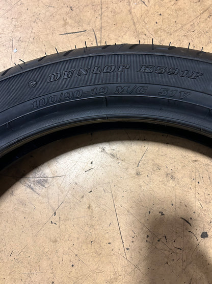 DUNLOP K591F BSW 100 90 19 51V FRONT MOTORCYCLE TIRE 45146793