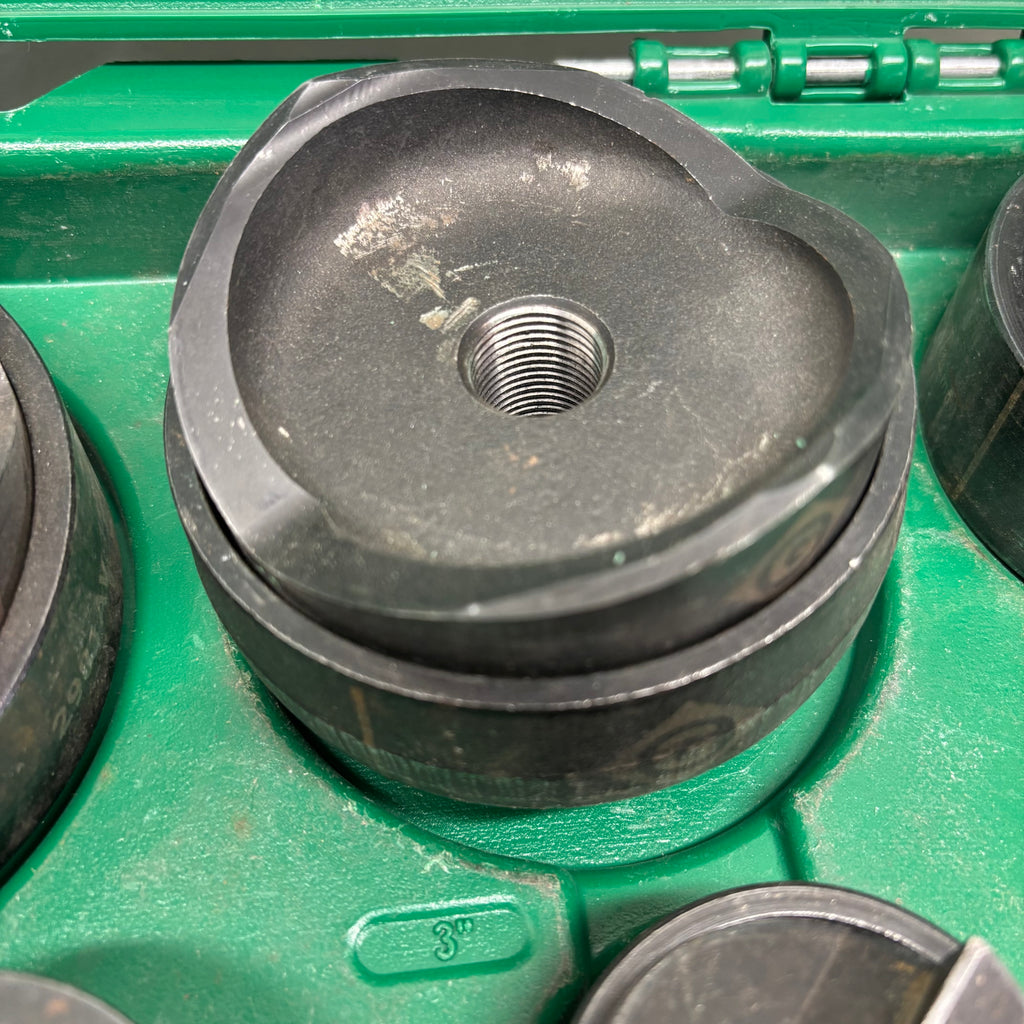 USED GREENLEE LS100X INTELLI-PUNCH 11-TON BATTERY-HYDRAULIC KNOCKOUT PUNCH KIT WITH SLUG-BUSTER