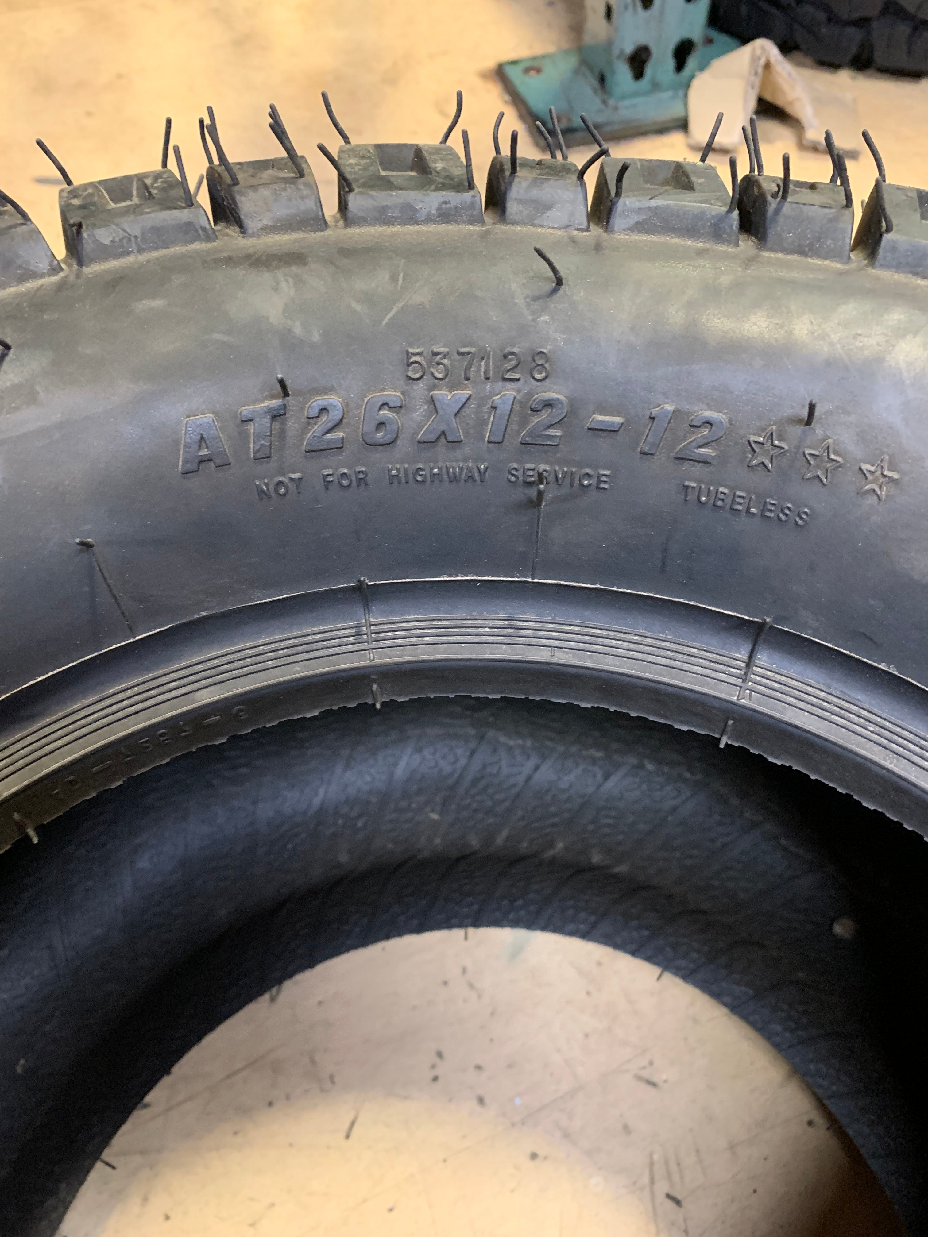 NOS CARLISLE MUD WOLF BSW 26 12 12 ATV/UTV TIRE 537128