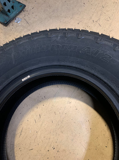 2 HANKOOK DYNAPRO AT2 BSW P 265 70 17 115S ALL TERRAIN TIRE 1026491