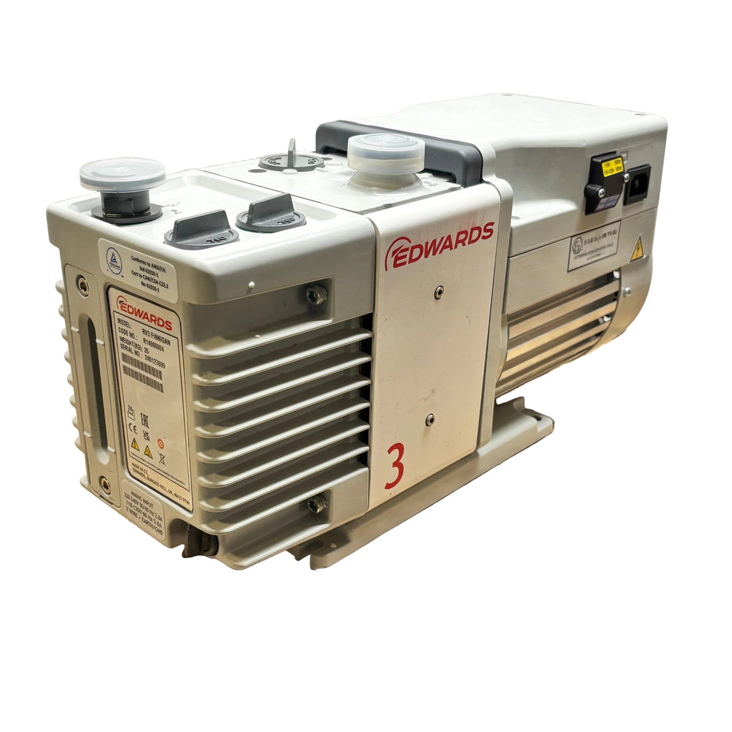EDWARDS RV3 ROTARY VANE VACUUM PUMP 220-240V 50/60HZ (NEEDS REPAIR)