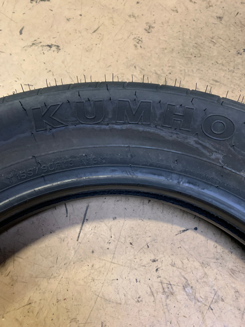 KUMHO 131 BSW T 155 90 18 113M TEMP SPARE TIRE 2204323