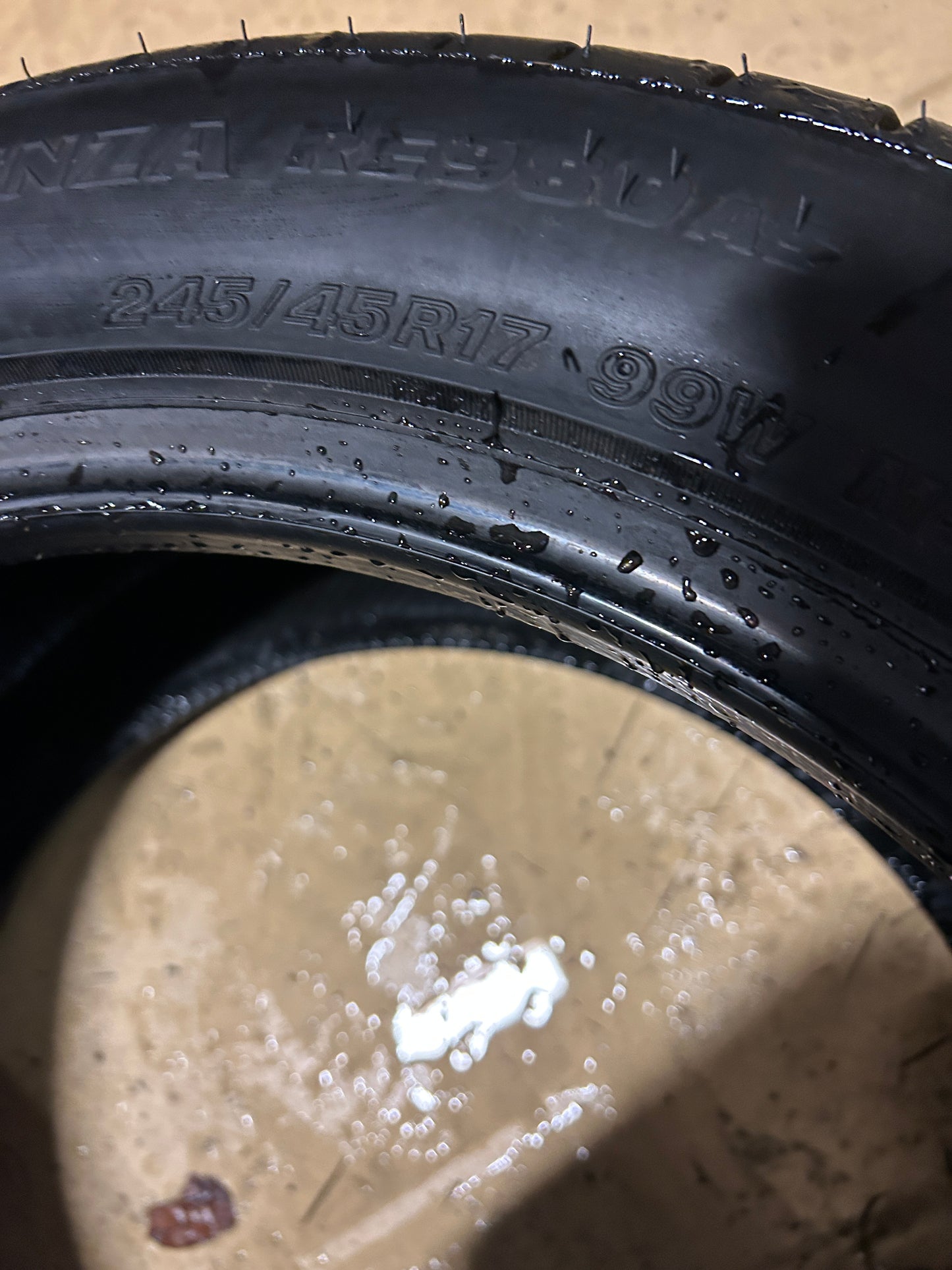 NOS BRIDGESTONE POTENZA RE980 AS P 245 45 17 99W XL ALL SEASON TIRE 012763