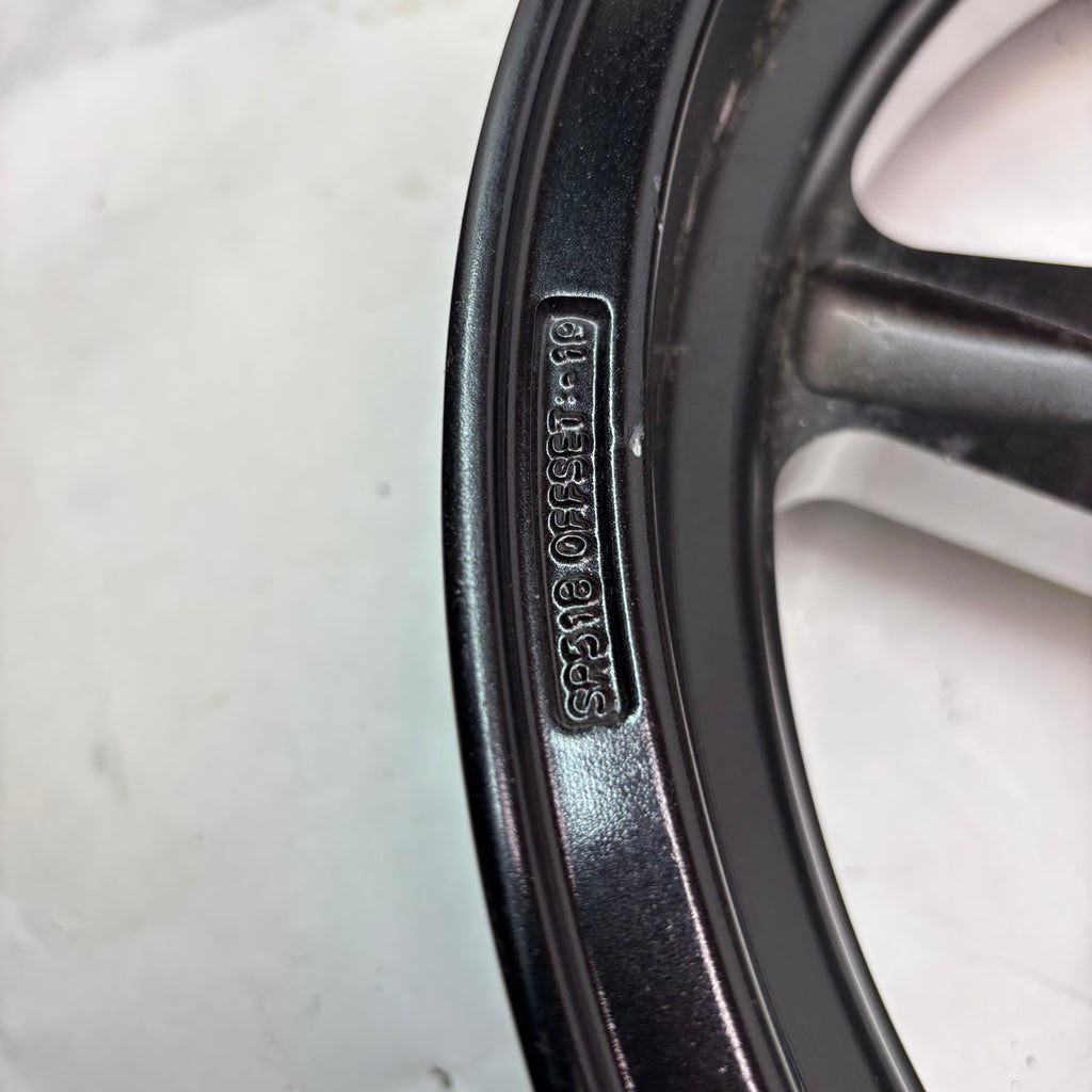 2 VISION SPORT STAR 571 WHEEL 15X4 5X114.3 GLOSS BLACK WITH MILLED CENTER -19MM