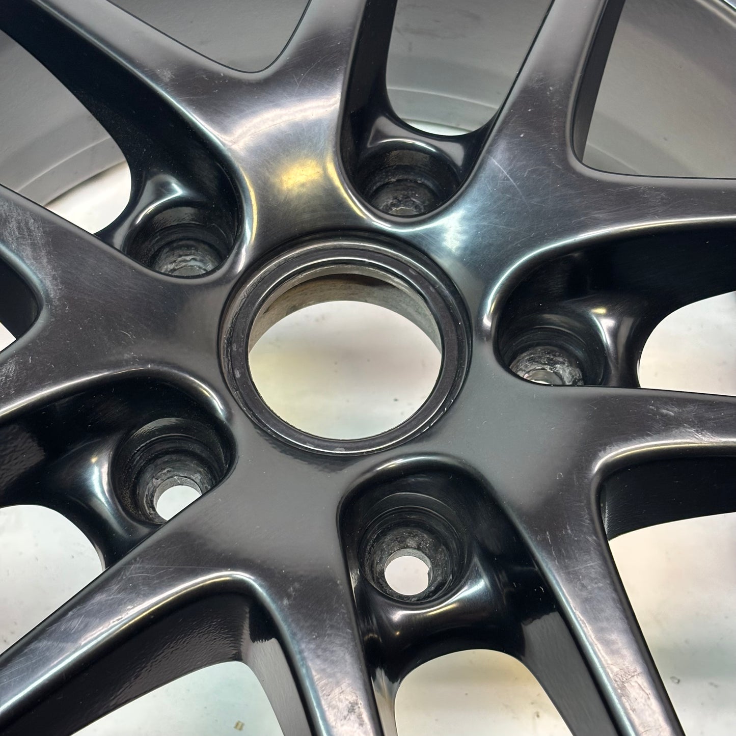 4 USED PORSCHE STAGGERED WHEEL SET F-17X6.5 ET 55 R- 17X12 ET 50 98736212601 98736212206