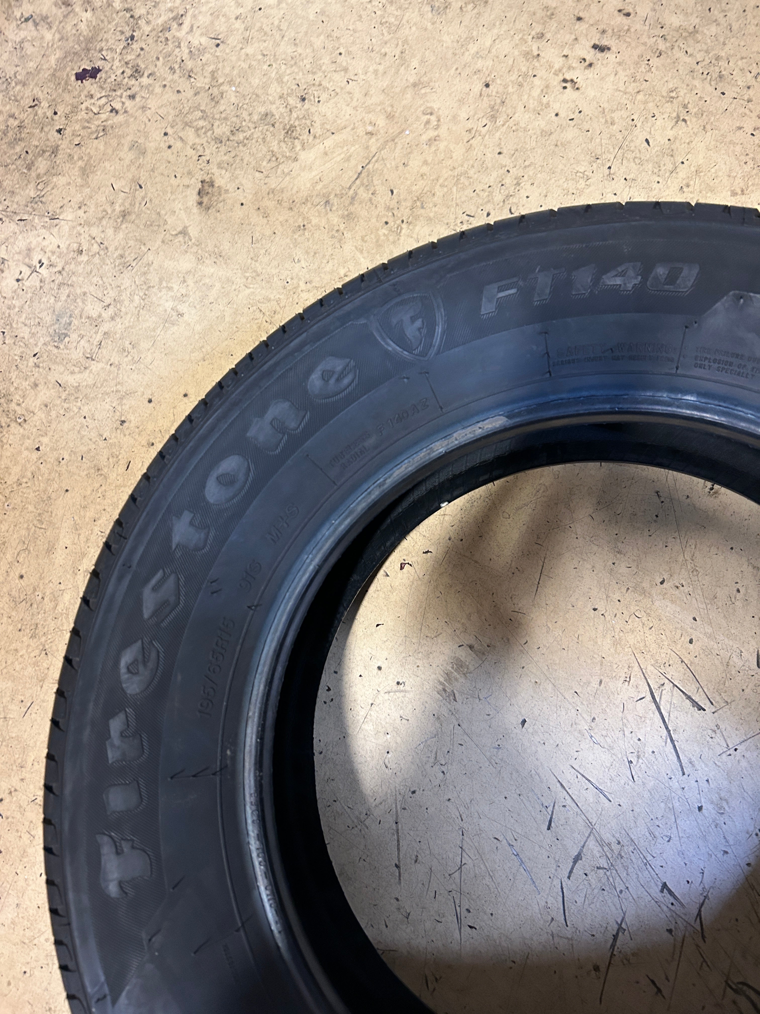 NOS FIRESTONE FT140 BSW P 195 65 15 91S ALL SEASON TIRE 006515