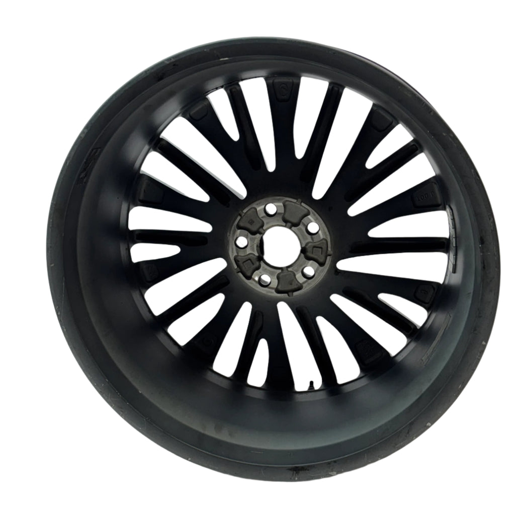 USED 21" LEXUS RX350 23-24 21X8 20 SPOKE MACHINED BLACK ORIGINAL OEM WHEEL RIM
