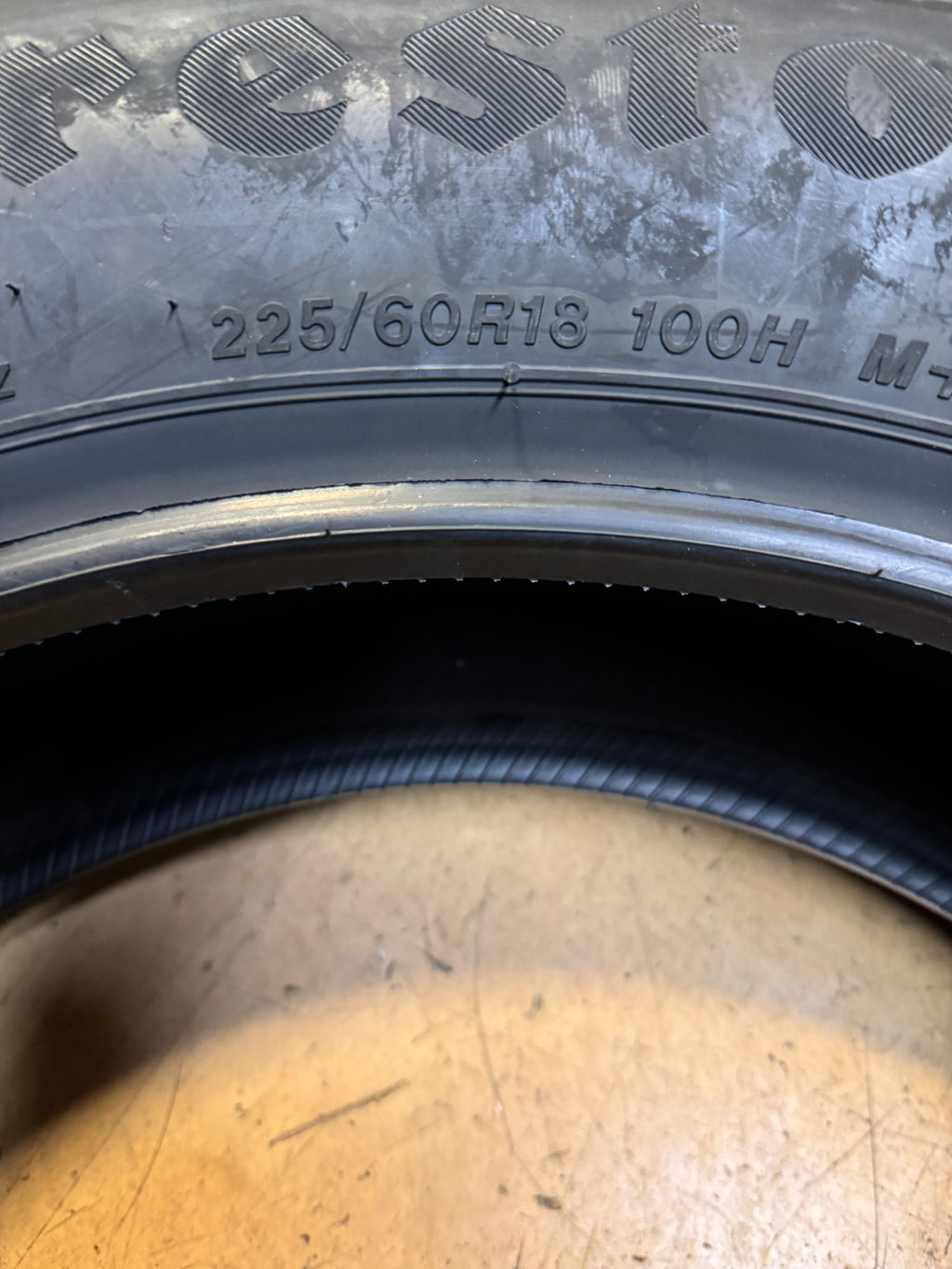 FIRESTONE WEATHERGRIP BSW P 225 60 18 100H ALL WEATHER TIRE 009169