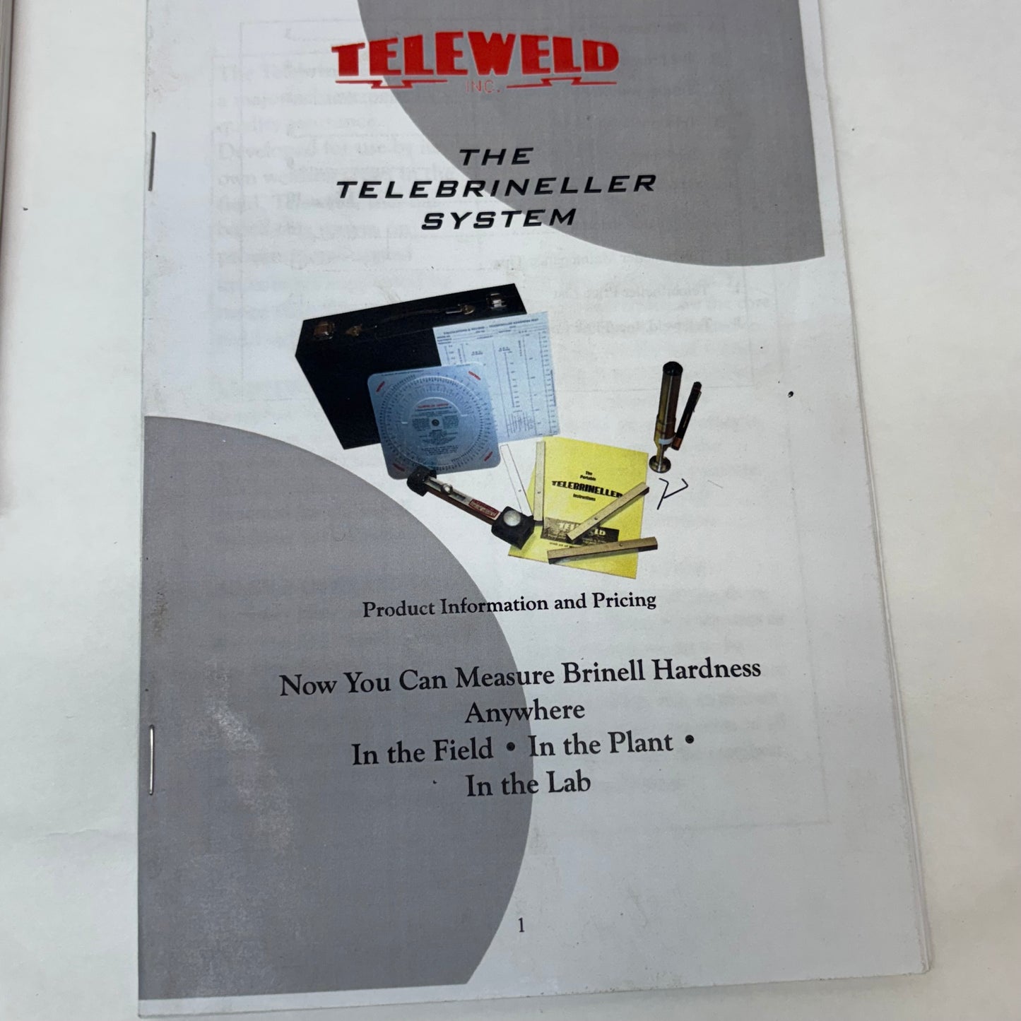 TELEWELD TELEBRINELLER COMPLETE SET
