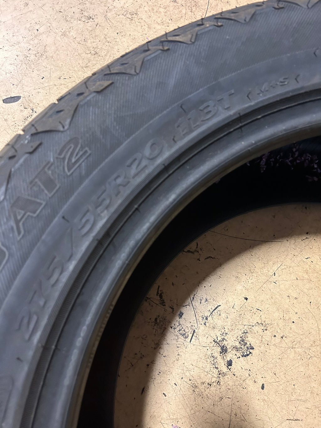 HANKOOK DYNAPRO AT2 BSW P 275 55 20 113T ALL TERRAIN TIRE 1024188