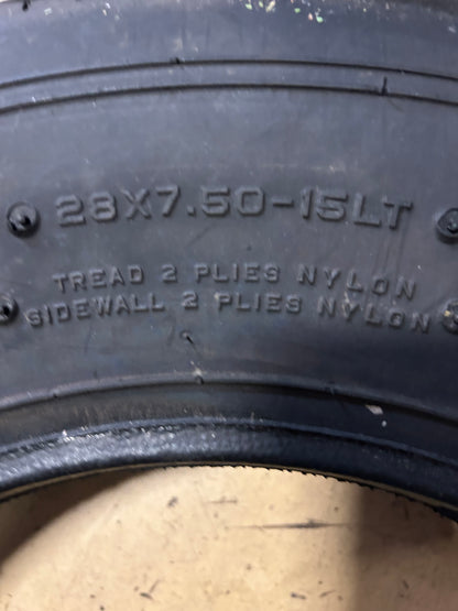 NOS MICKEY THOMPSON SPORTSMAN FRONT 28 7.5 15 PERFORMANCE TIRE 90000000595