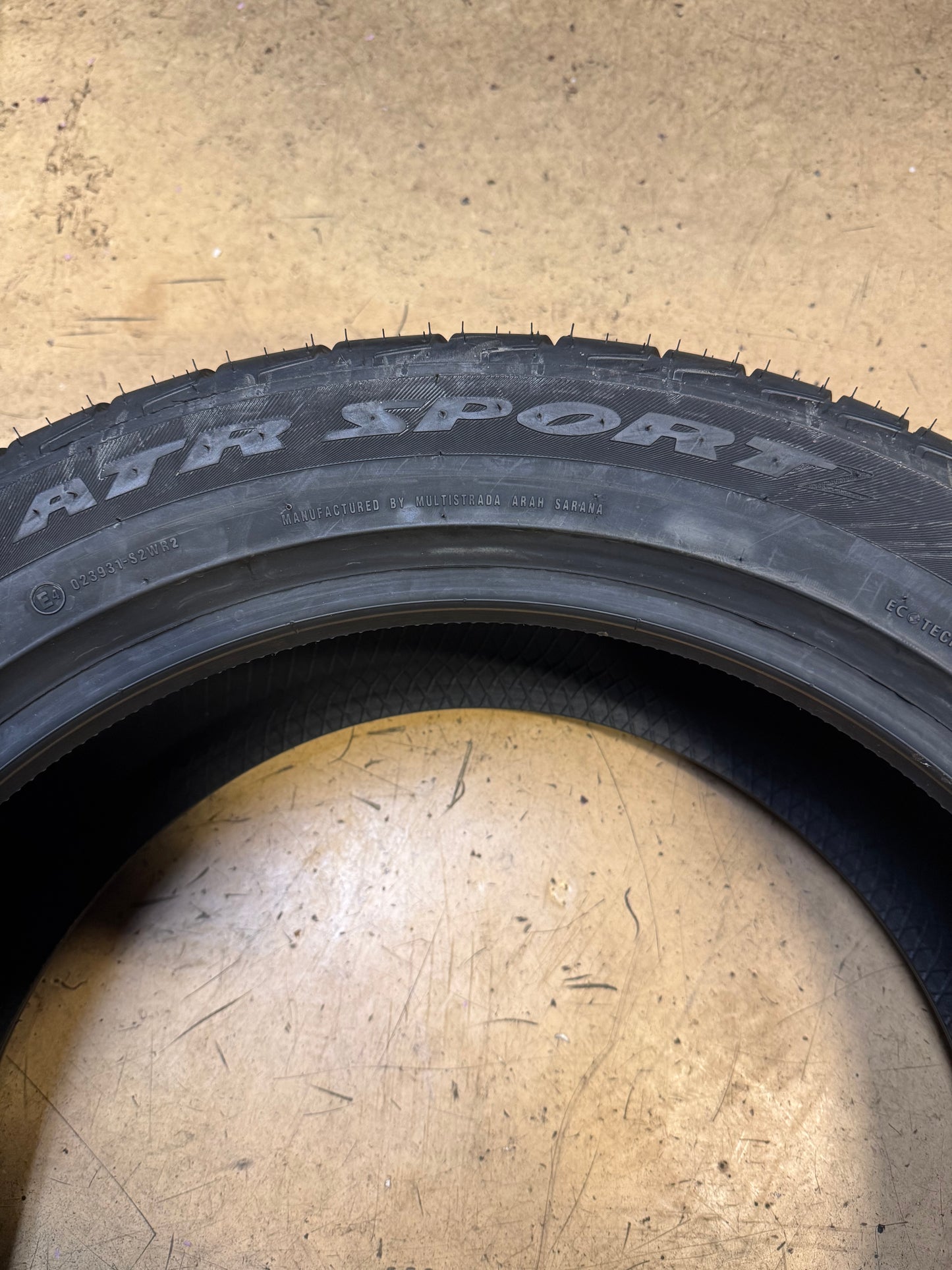 2 NOS ACHILLES ATR SPORT 2 BSW P 245 50 20 102W UHP SUMMER TIRE MAB245020