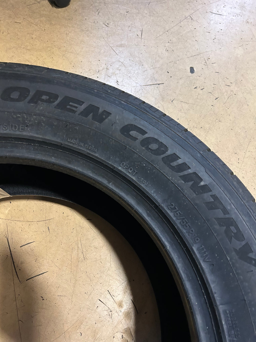 TOYO OPEN COUNTRY Q/T BSW P 275 55 19 111V  ALL SEASON TIRE 318300