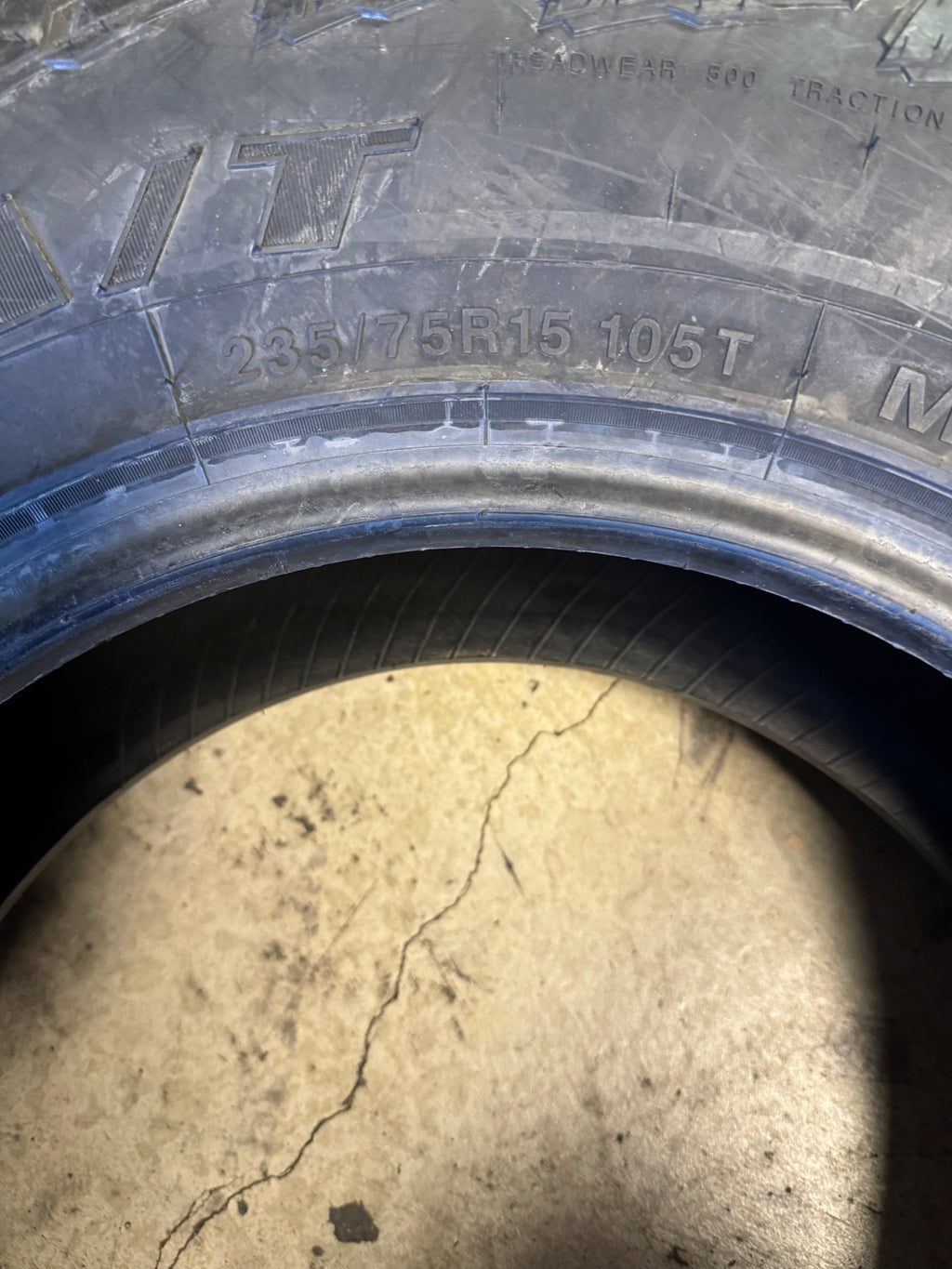 NOS NATIONAL COMMANDO A/T BSW P 235 75 15 105T ALL TERRAIN TIRE NLT64