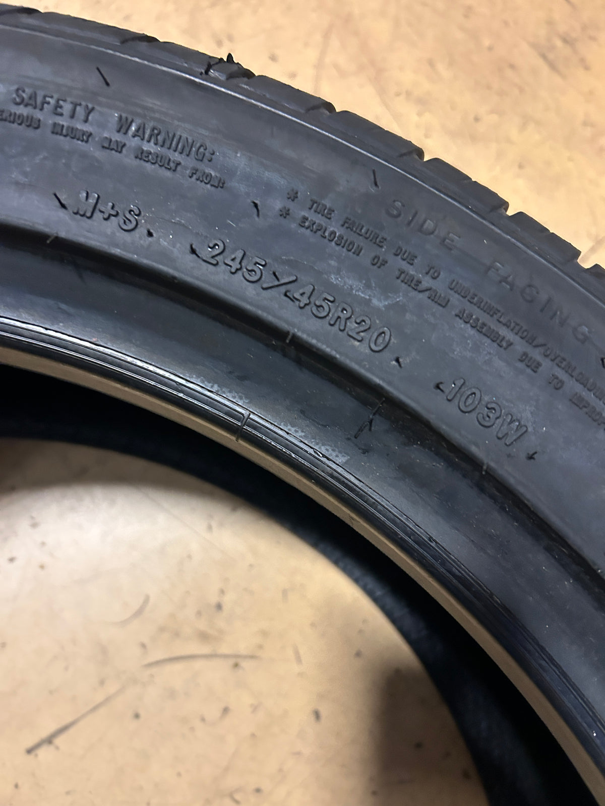 GOODYEAR EAGLE SPORT ALL SEASON BSW P 245 45 20 103W XL ALL SEASON TIRE 109069366