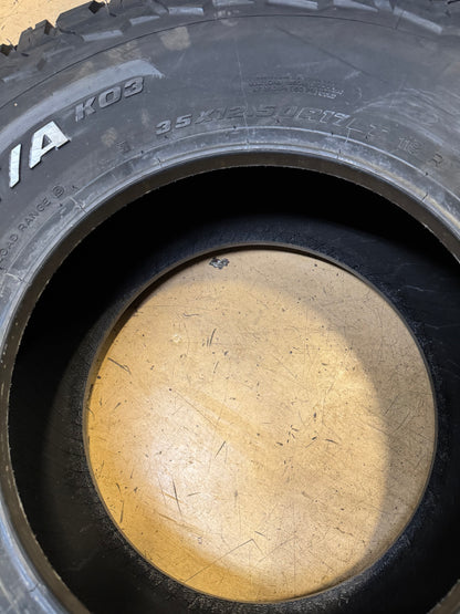 BFGOODRICH ALL TERRAIN T/A KO3 BSW LT 35 12.5 17 119R 8PLY TIRE 03347