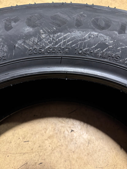 FIRESTONE WEATHERGRIP BSW P 235 65 17 104H ALL WEATHER TIRE 011548
